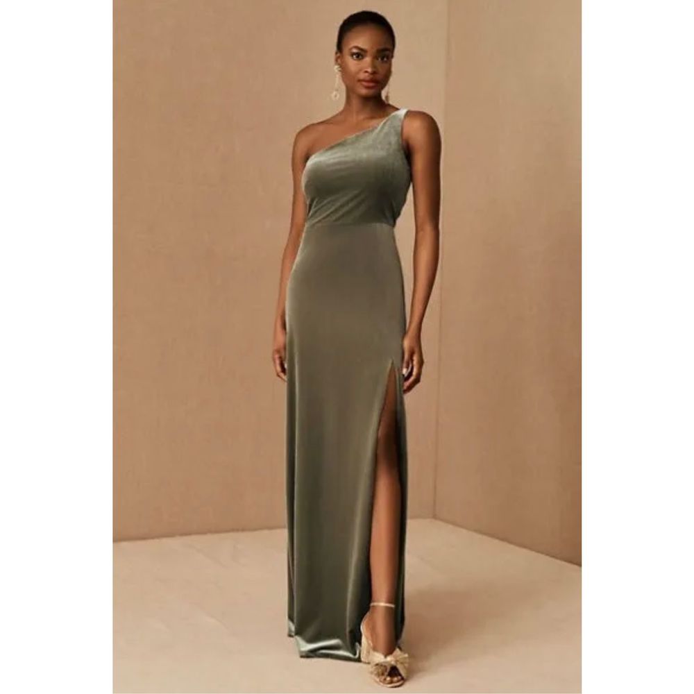 BHLDN Jenny Yoo Cybill Velvet Maxi Dress Size 8